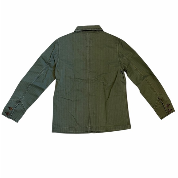 Lee Vintage Modern Loco Chore Denim Jean Jacket Coat XS 100% Cotton Olive Green - Picture 3 of 10
